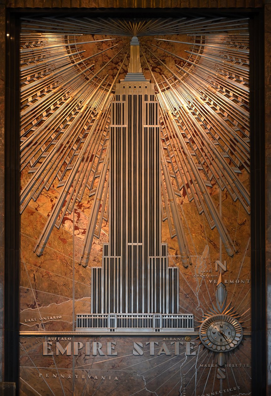 Nummerplade af Empire State Building, New York City, USA (foto) af Unbekannt
