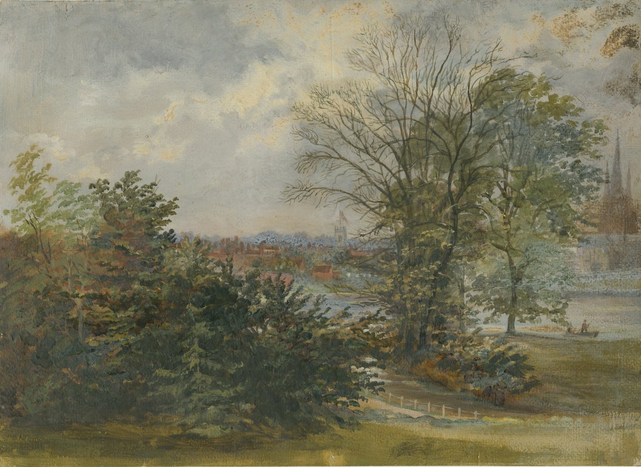 Lichfield - Fjernsyn: oliemaleri og [? 1800-tallet] af Unbekannt