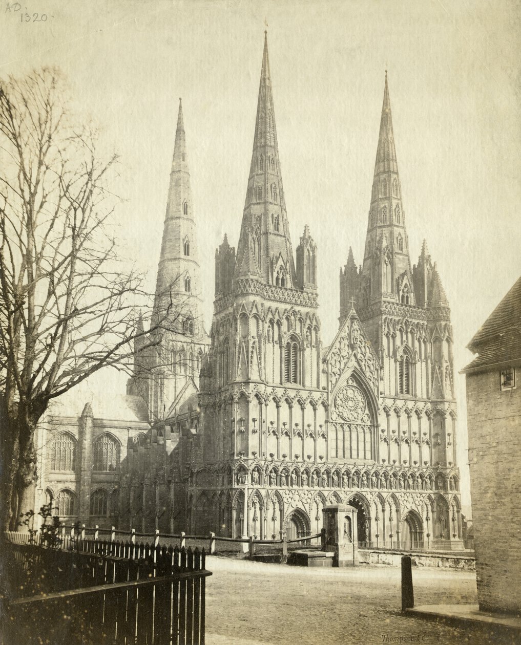 Lichfield Cathedral OP08956 (s/h-billede) af Unbekannter Künstler