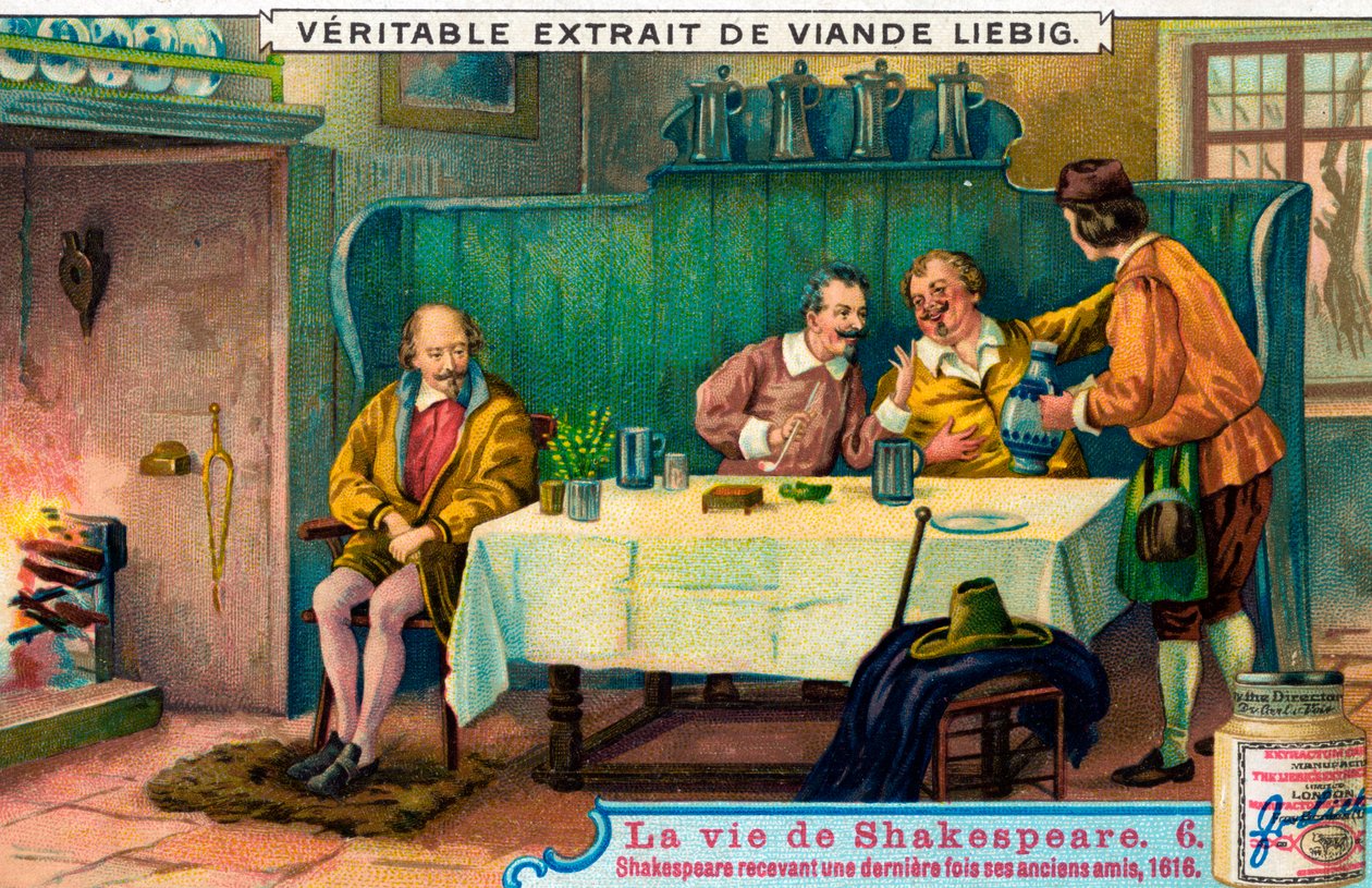 William Shakespeares liv Liv (chromo) af Unbekannter Künstler