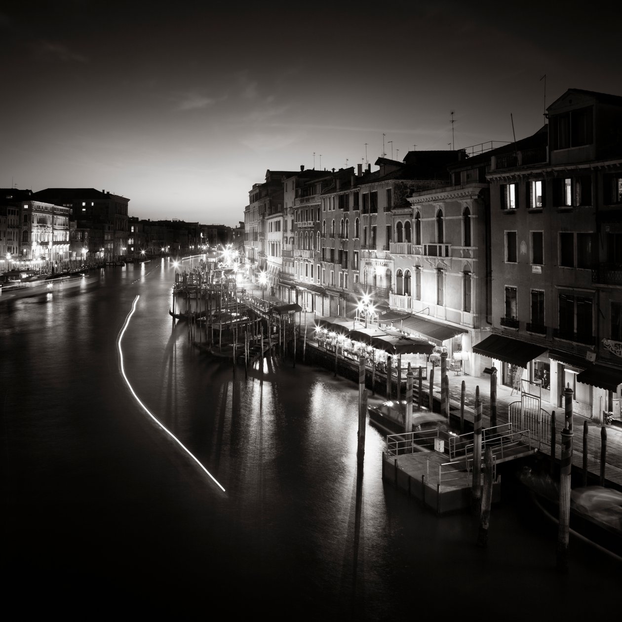 Let trafik, Venedig, Italien, 2013 (s/h-billede) af Leopold Blonder