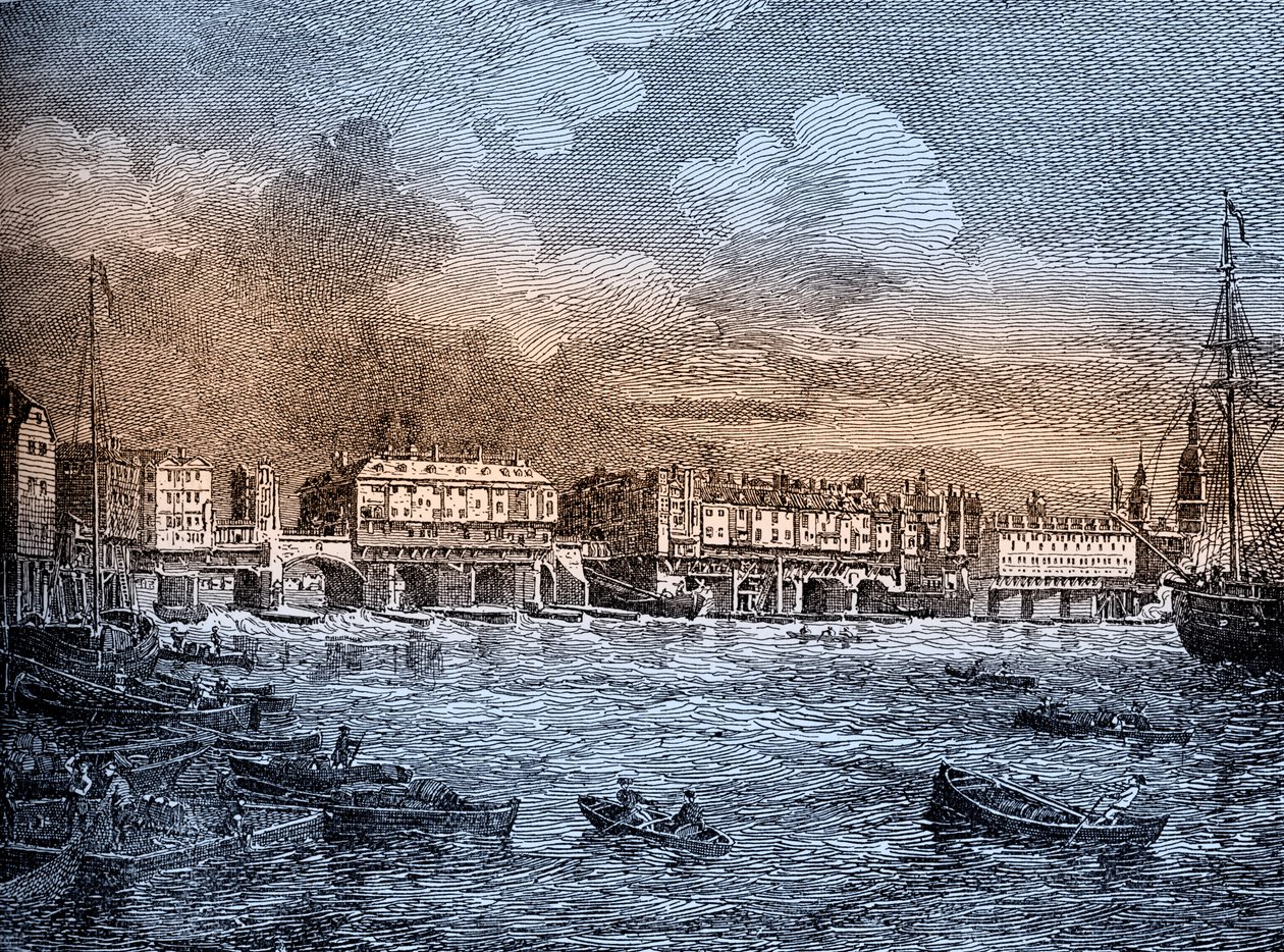 London Bridge, London af Unbekannter Künstler