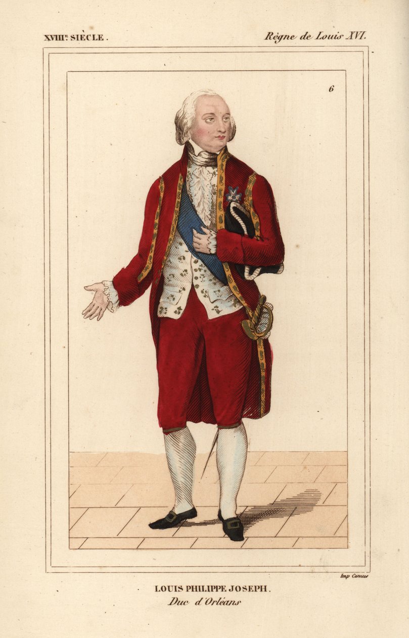 Louis Philippe Joseph, hertug af Orleans af Unbekannter Künstler