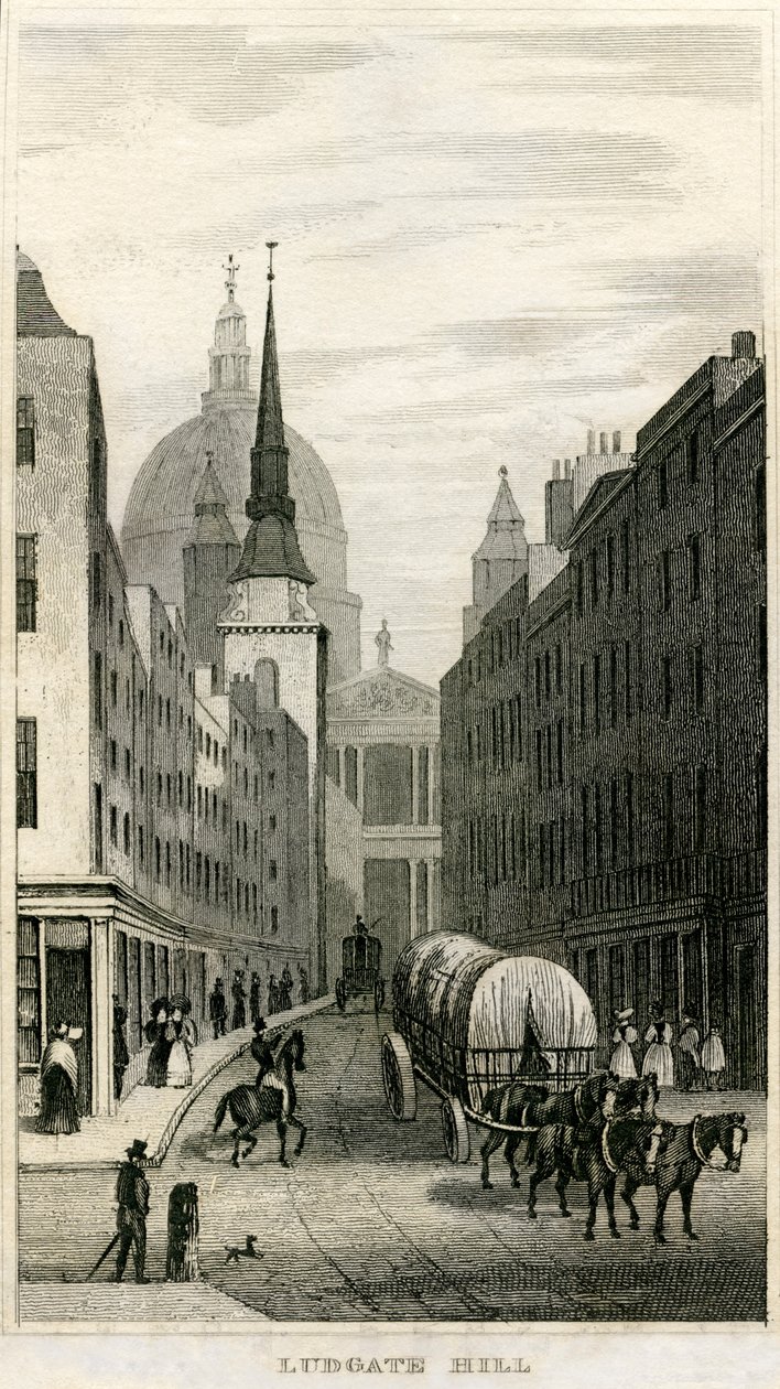 Ludgate Hill af Unbekannt