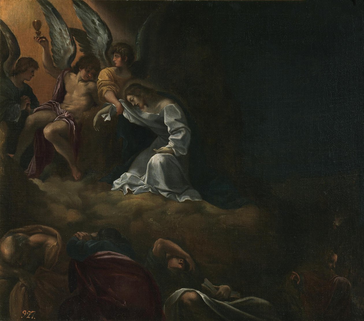 Ludovico Carracci - Oration i haven af Unbekannter Künstler