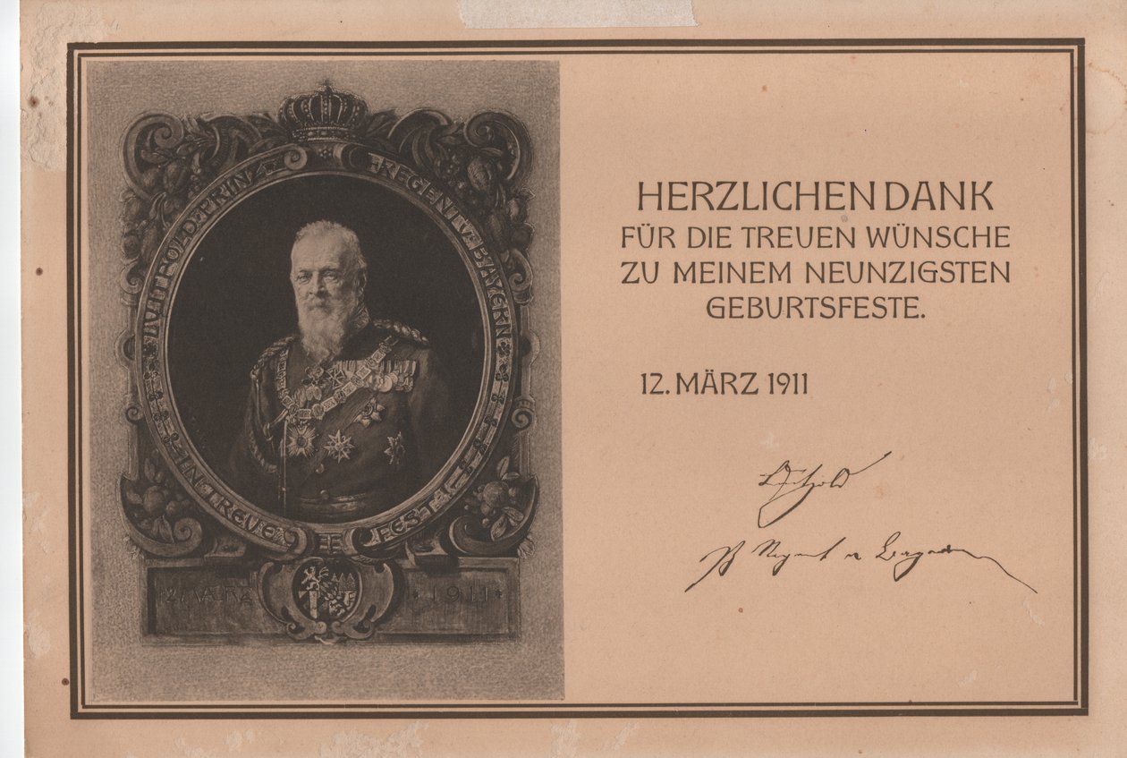 Luitpold Karl Joseph Wilhelm af Bayern af Unbekannter Künstler