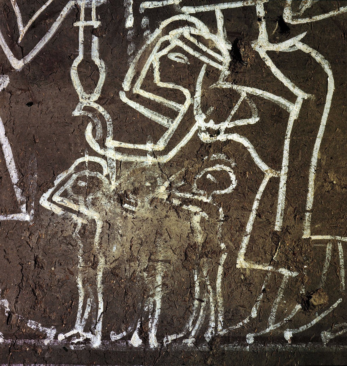 Luxor Theben: Deir el Medineh, Necropole af håndværkere, detalje af en grav 19. dynasti. af Leopold Blonder