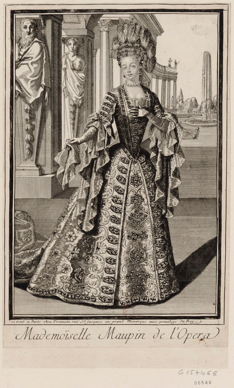 Mademoiselle Maupin på Operaen af Unbekannter Künstler