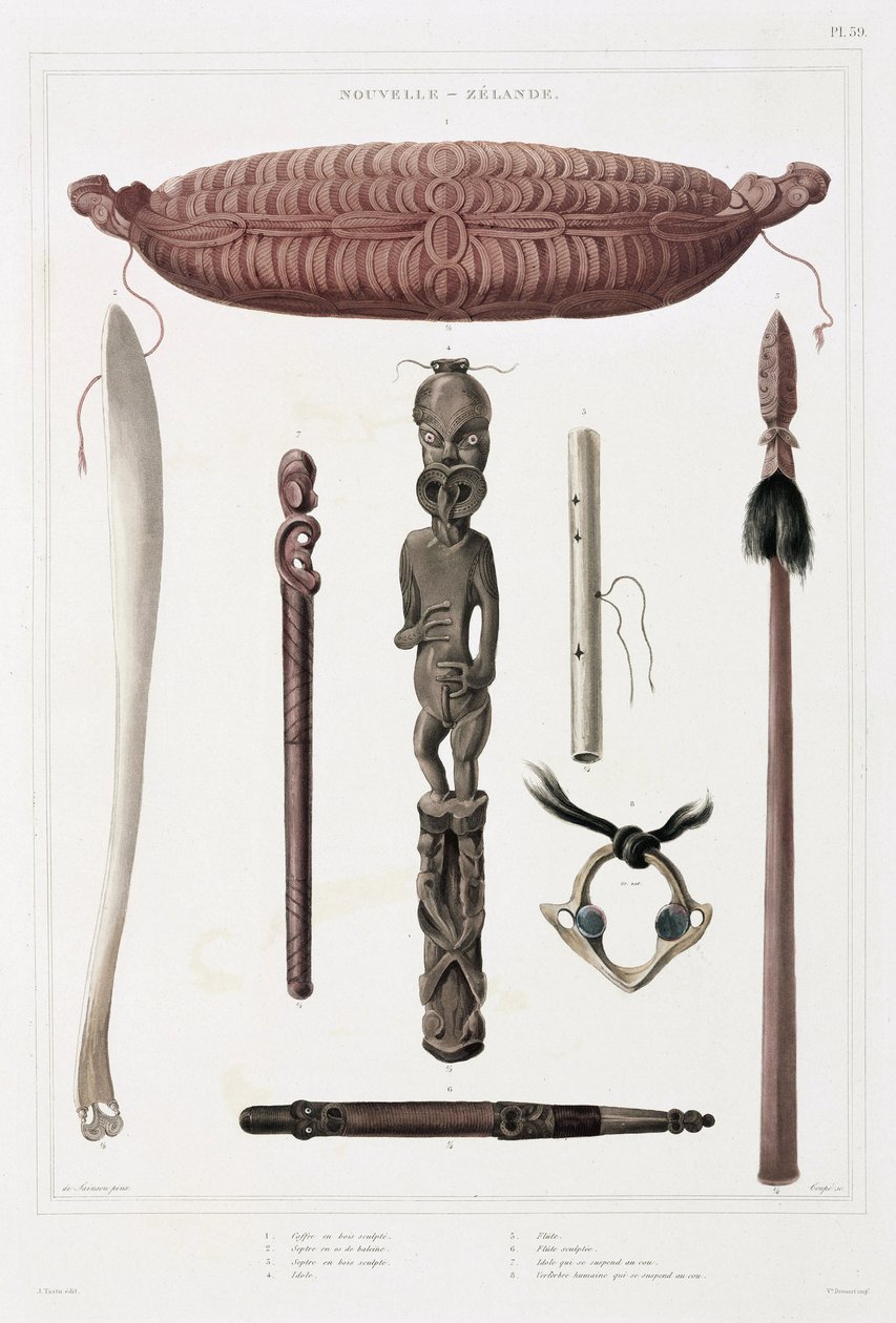 Maori-artefakter, New Zealand af Unbekannt