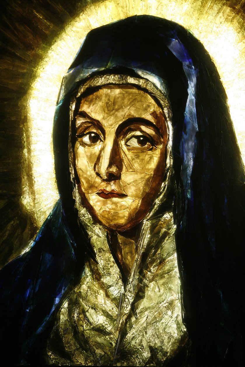 Mater Dolorosa (detalje) af El Greco, Lourdes, Frankrig af Unbekannt