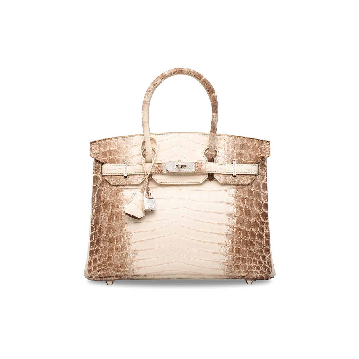 Mat hvid Himalaya Niloticus Crocodile Diamond Birkin 30, Hermès, 2014 (krokodilleskind, hvidguld & diamanter) af Unbekannt