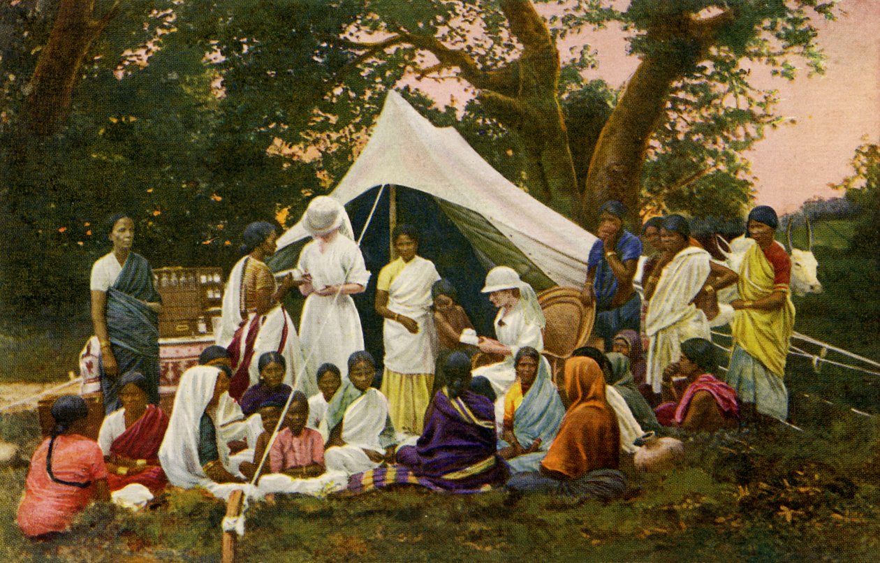 Medicinsk telt i Indien af Unbekannter Künstler