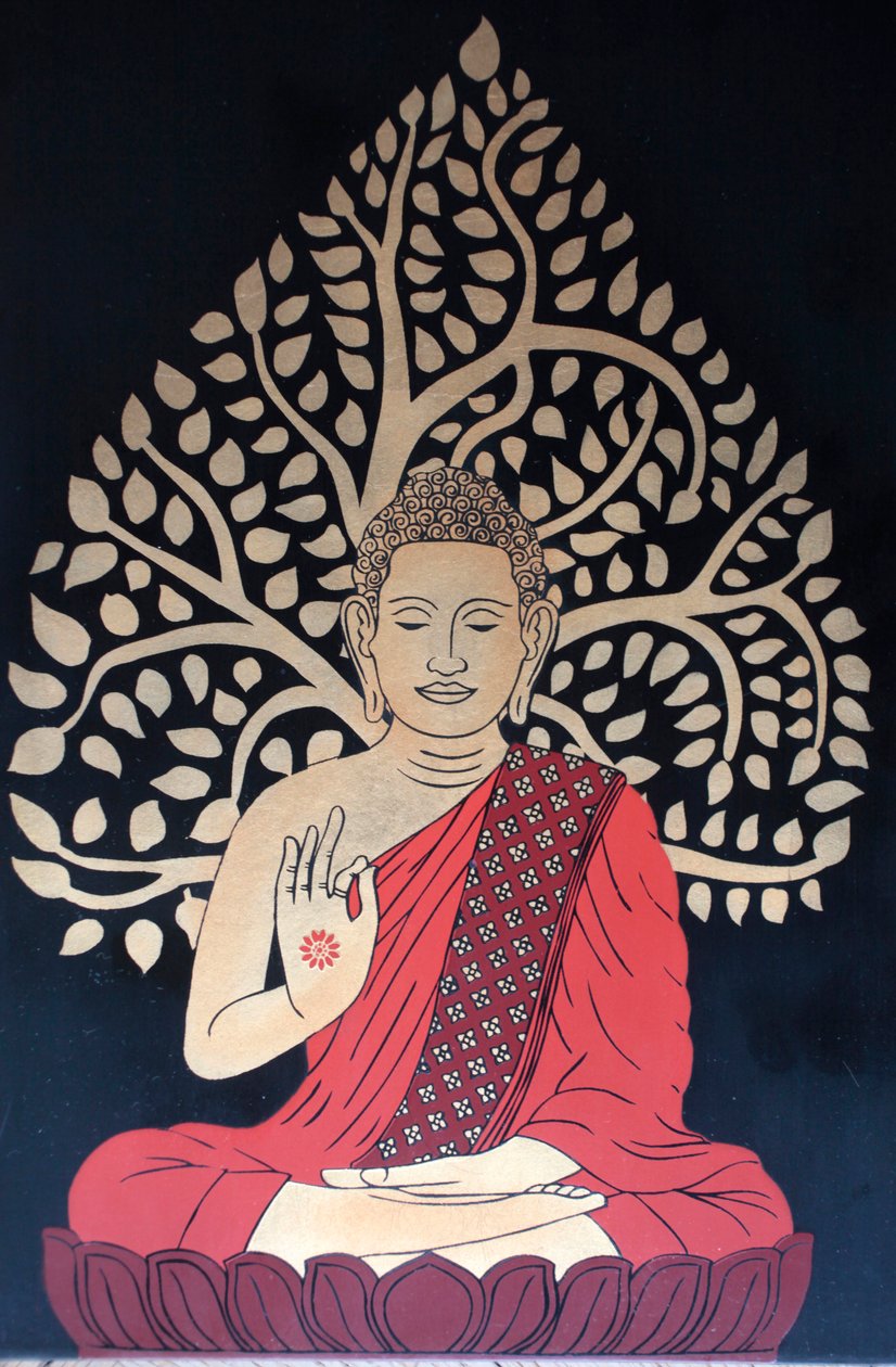 Mediterende Buddha Paris Frankrig af Unbekannt