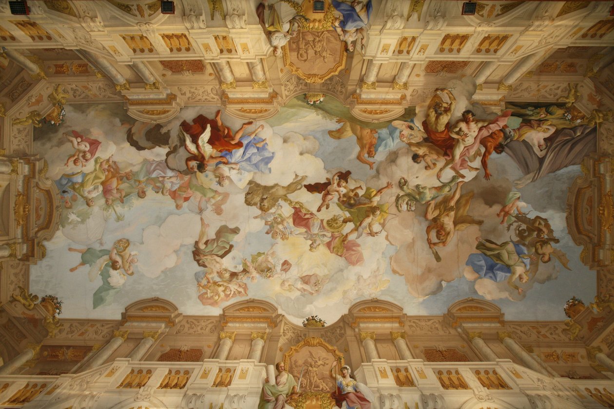 Melk Abbey Marmor Room Fresco, Melk, Østrig af Unbekannt