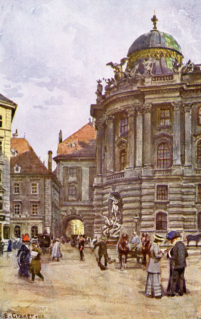 Michaelerplatz, Wien af Unbekannter Künstler