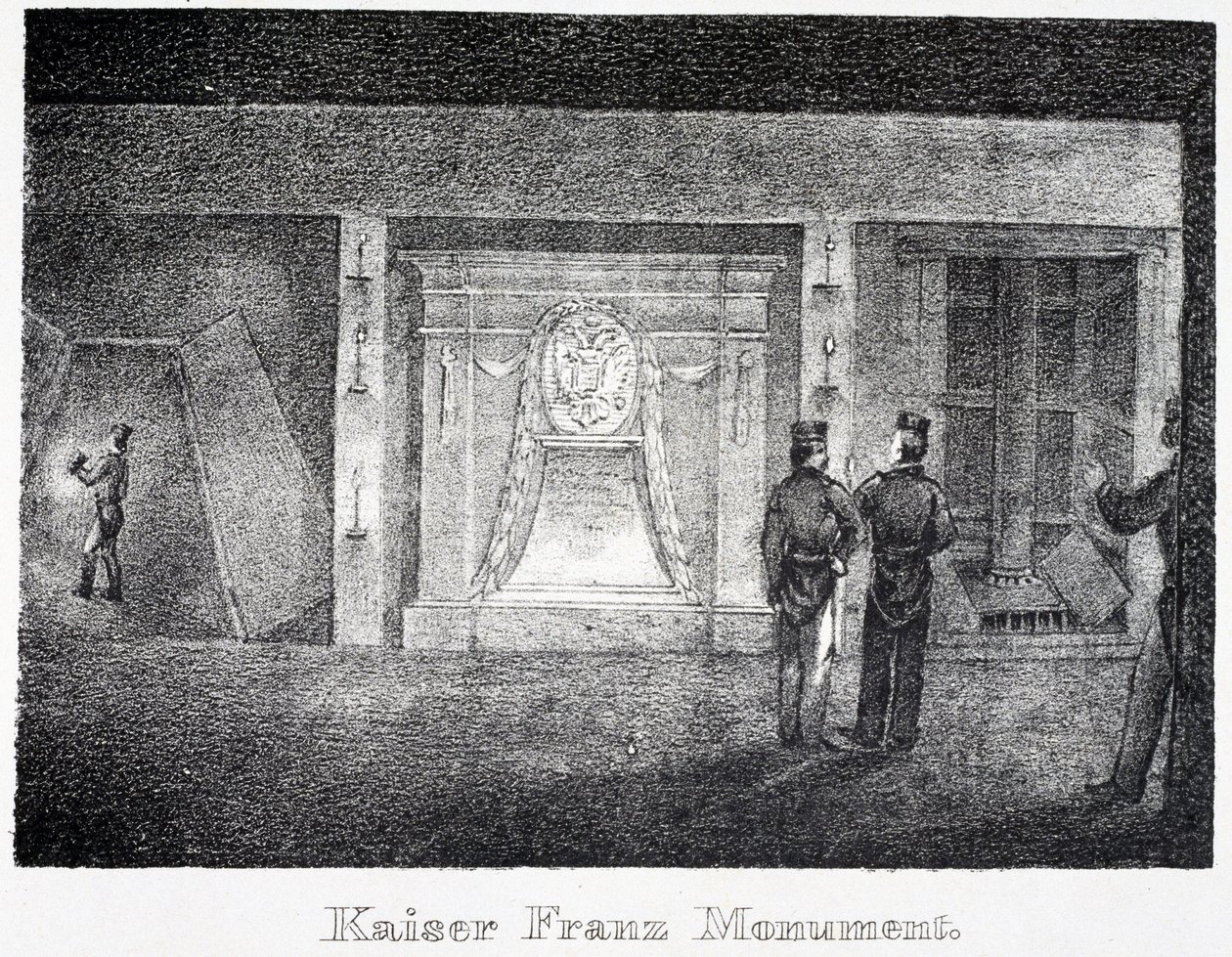 Saltmine: Underjordisk monument til Kaiser Franz, ved indgangen til minen, i Durrnburg, Østrig af Unbekannt