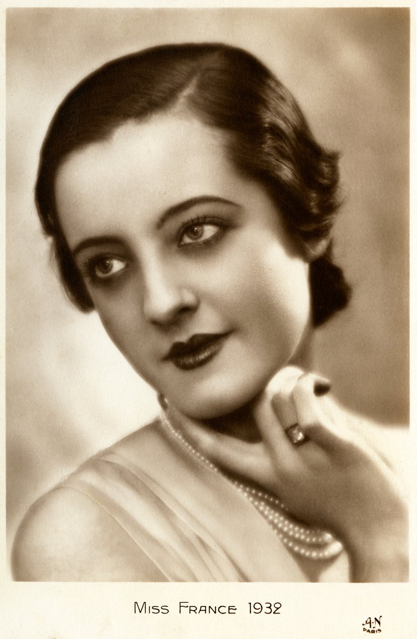Miss France 1932 (postkort) af Unbekannt