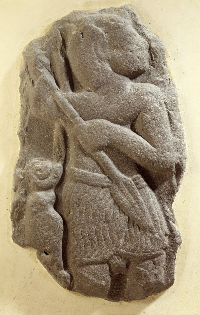 Moabitisk stormgud, Shihan oldtidsland Moab, ca. 1100 f.Kr. (basalt) af Unbekannt