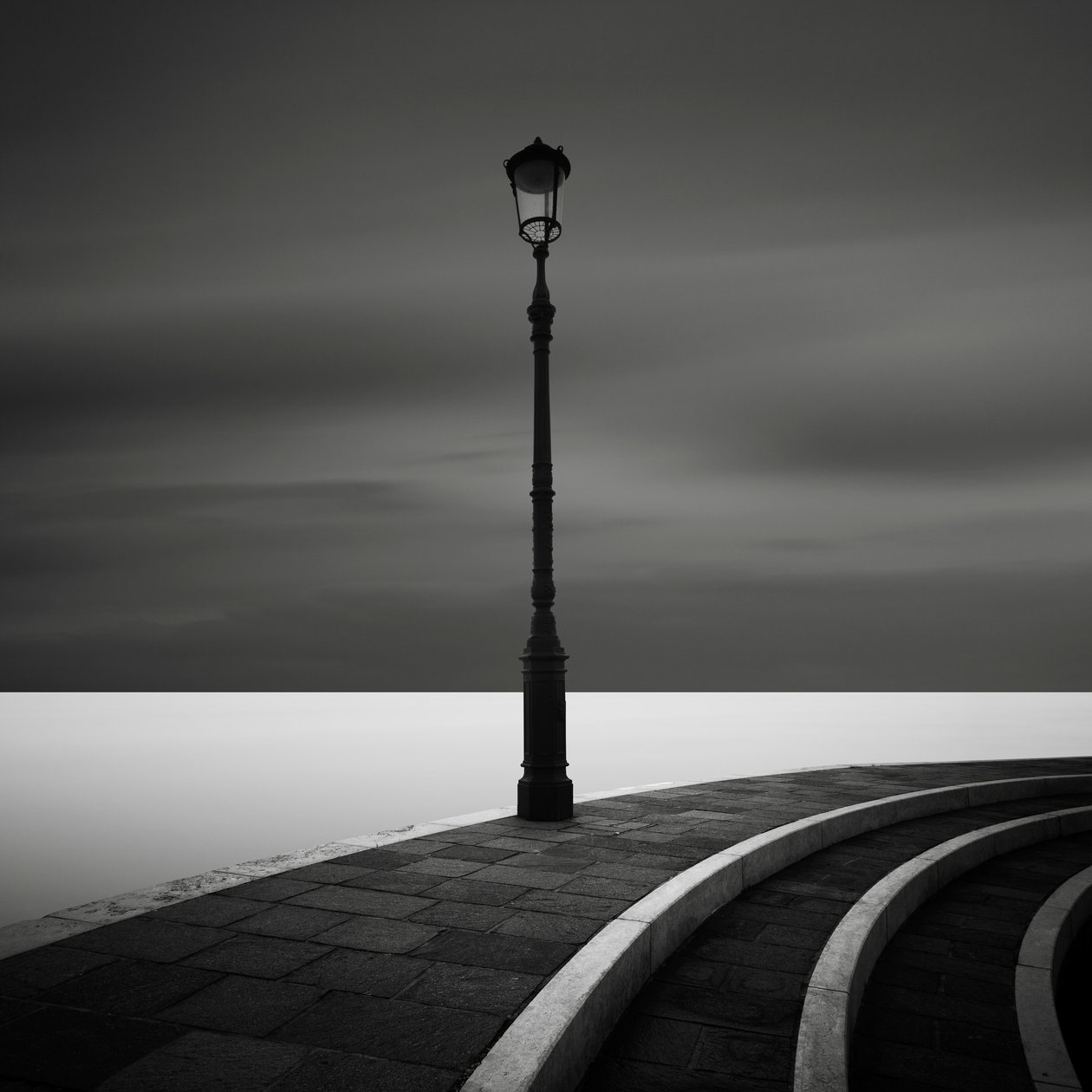 Moonlight, Burano, Italien, 2014 (s/h-billede) af Leopold Blonder