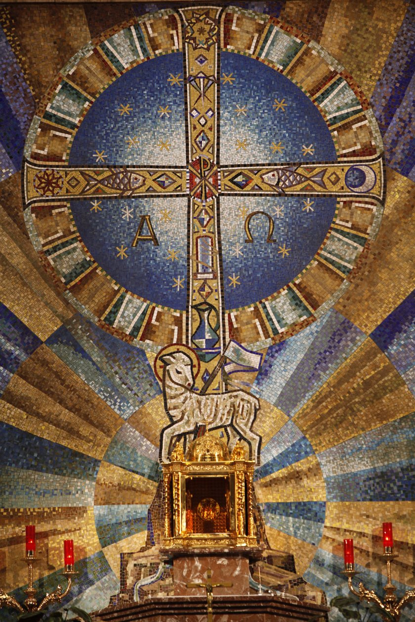 Mosaik i basilikaen af ​​Jesus af Medinaceli Madrid Spanien af Unbekannt