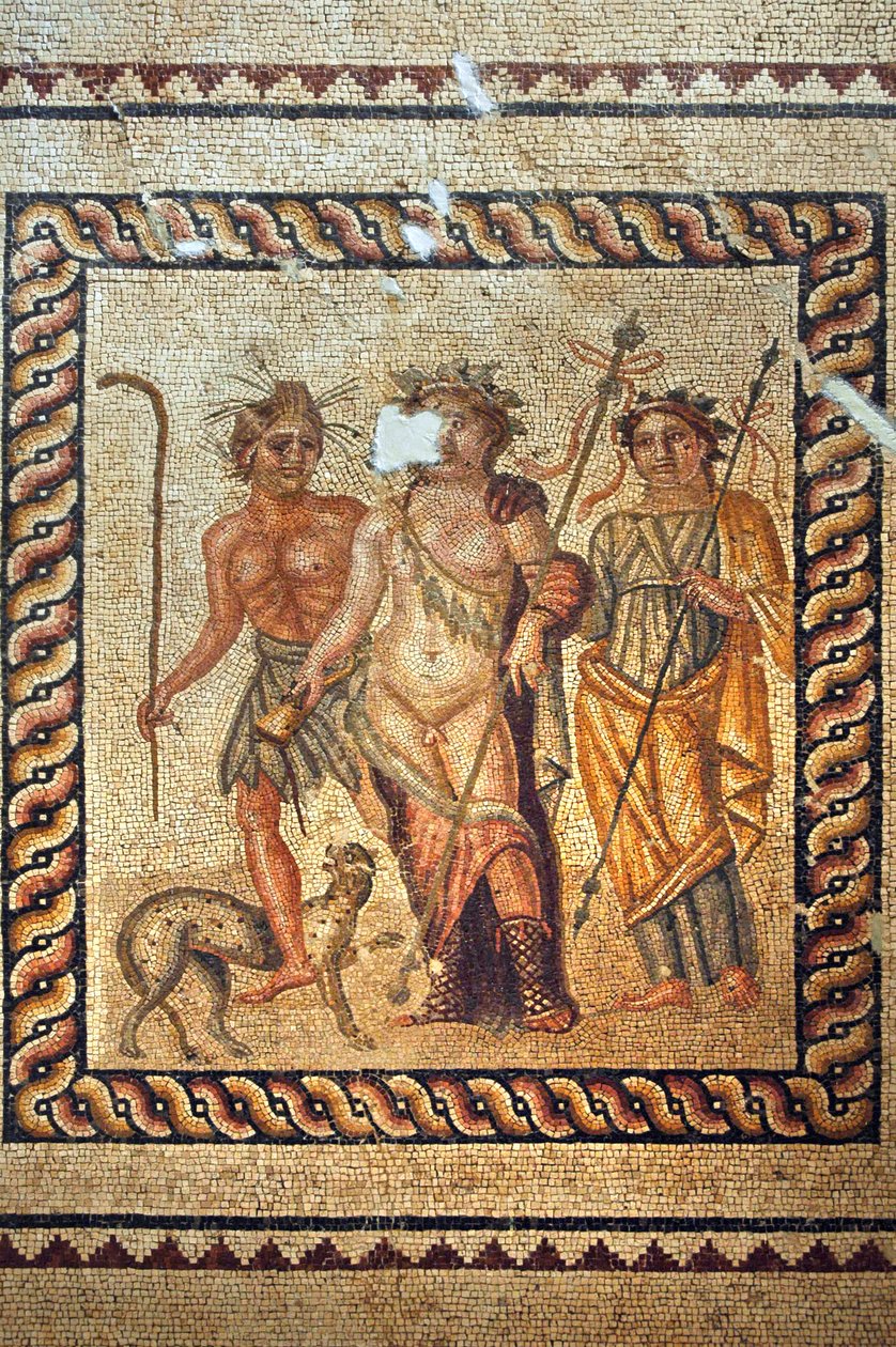 Mosaik af Dionysos fra Antakya, Tyrkiet af Unbekannt