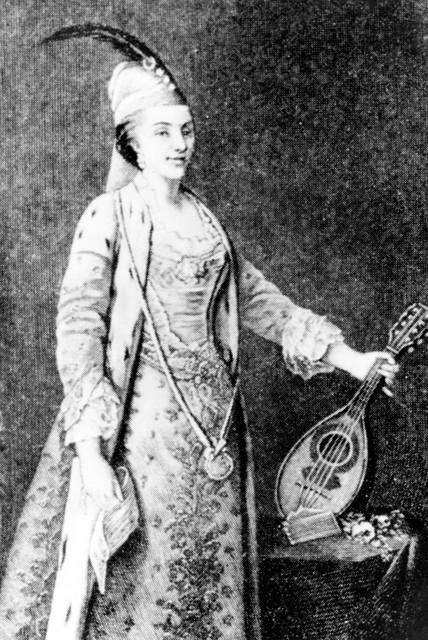 Mor til den franske digter Andre Chenier, der åbnede en litterær salon i 1767 Neg C5640PL af Unbekannter Künstler