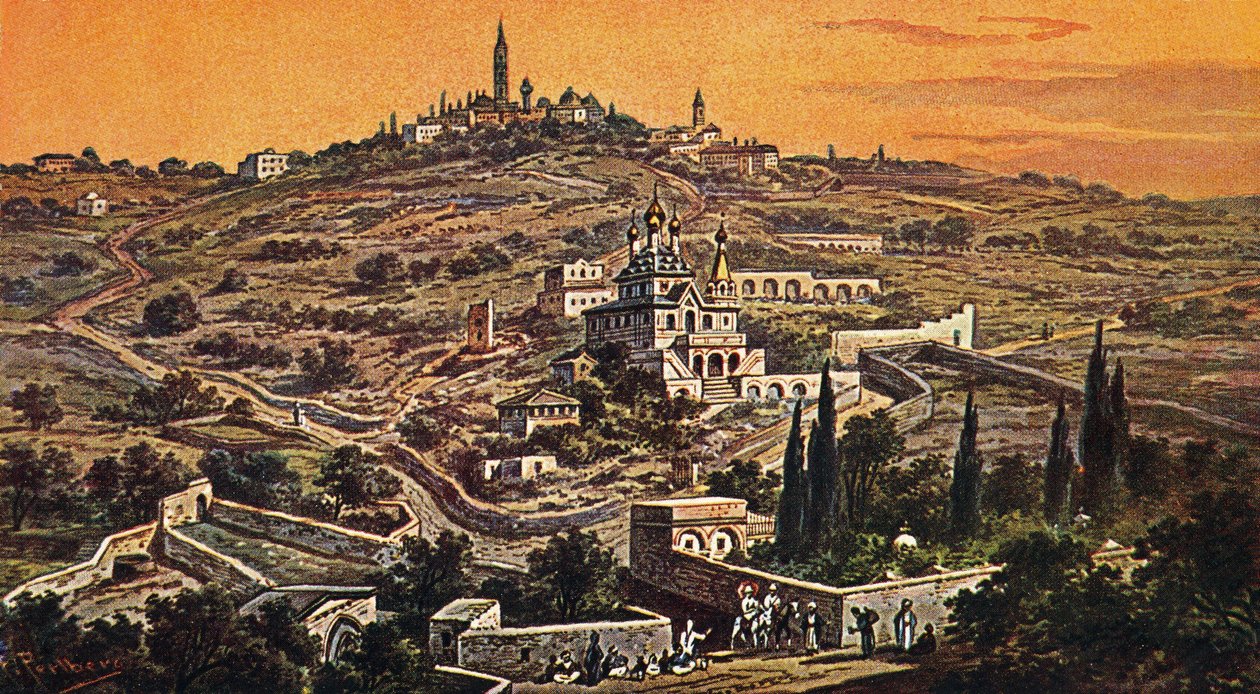 Oliebjerget, Jerusalem - Bibelen af Unbekannter Künstler