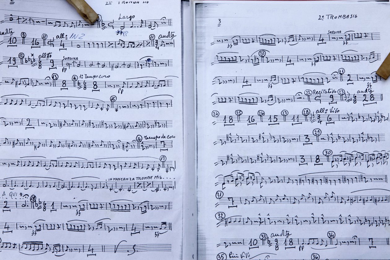 Musikpartitur, Montesano, Italien af Unbekannt