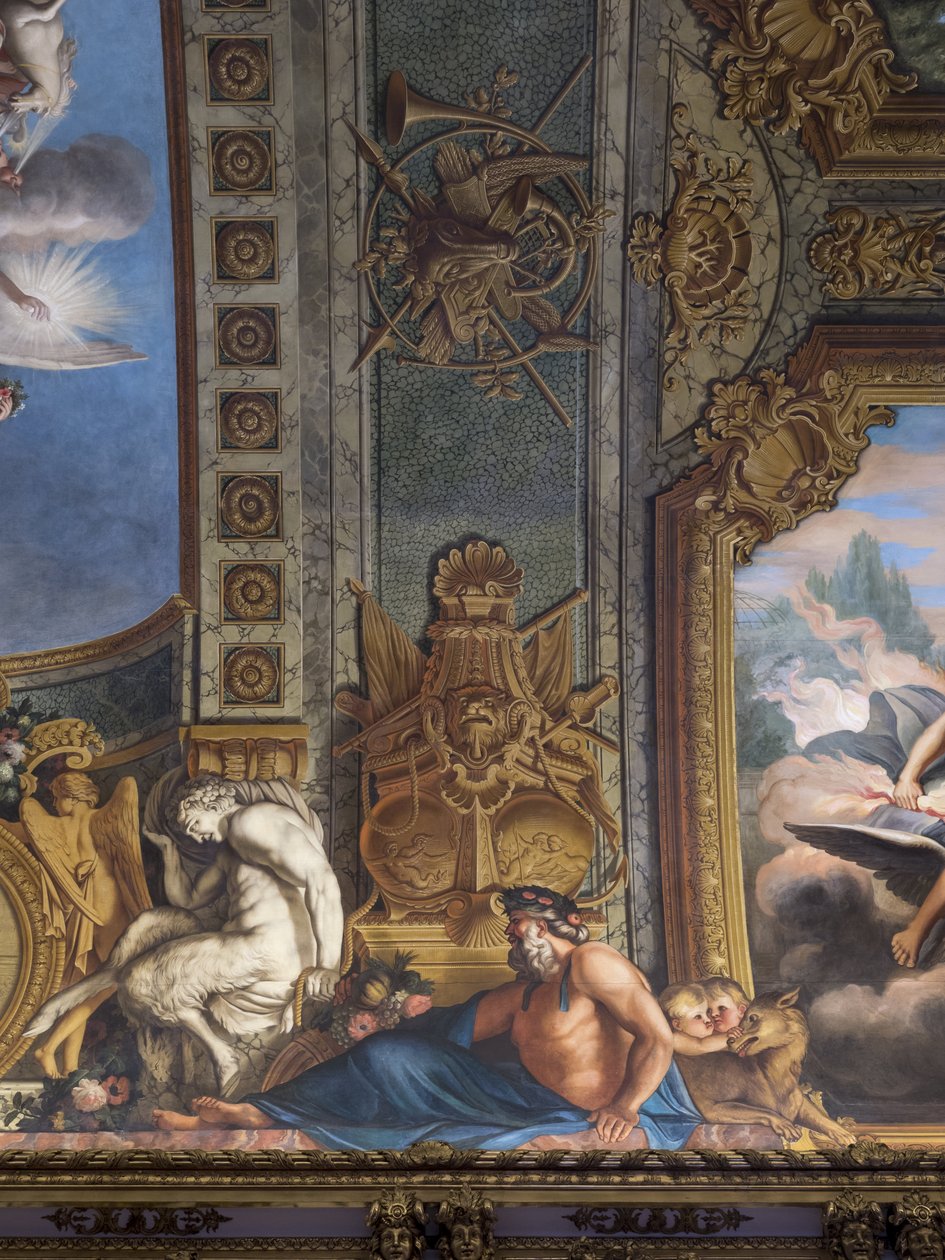 Mytologiske figurer. Malet indretning af Francois Perrier (1594-1649) af Unbekannt