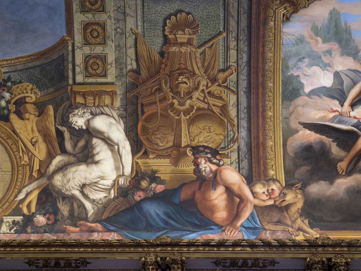 Mytologiske figurer. Malet indretning af Francois Perrier (1594-1649) af Unbekannt