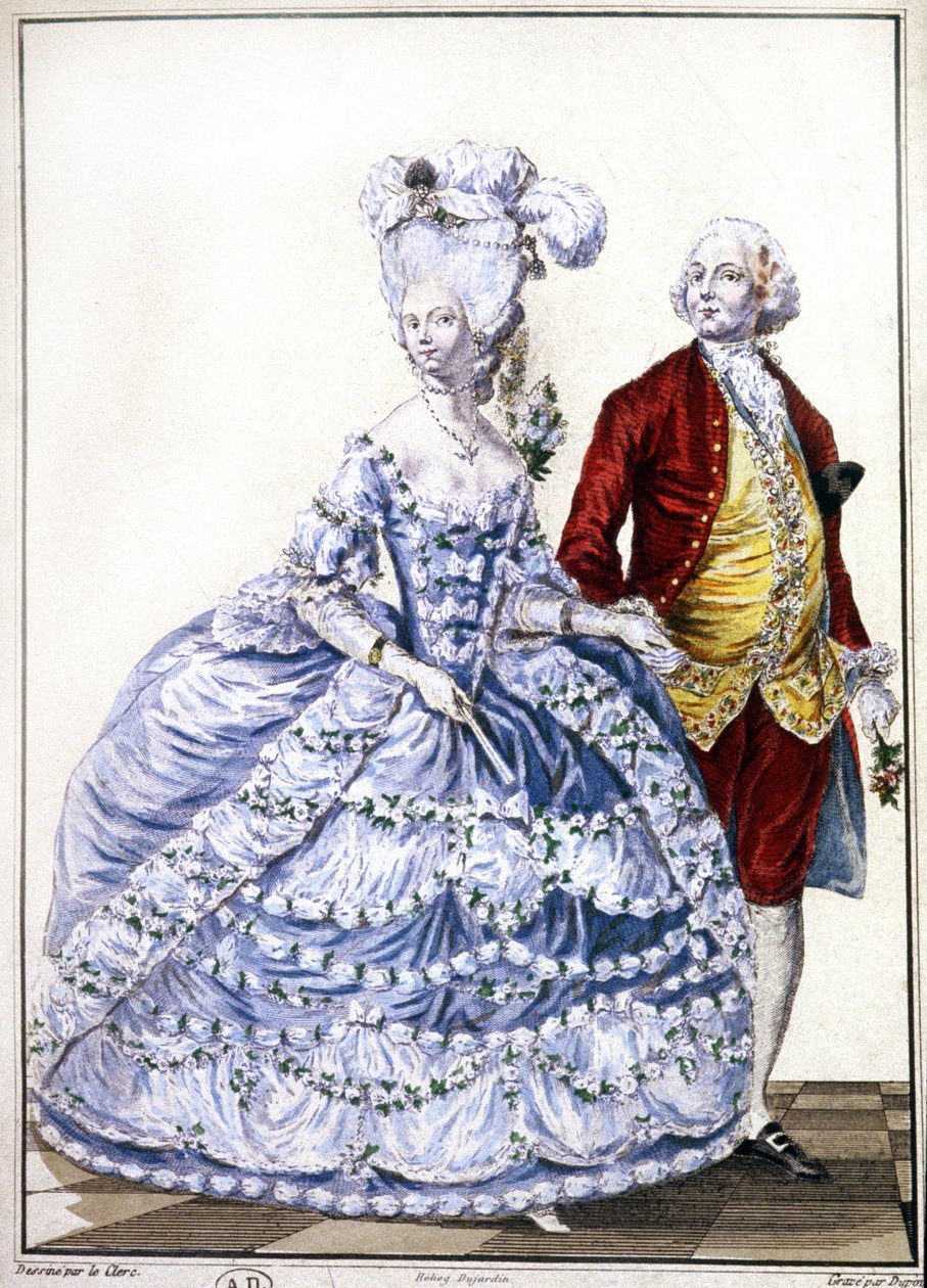 Nygifte, ca. 1780 (kobberstik) af Unbekannter Künstler