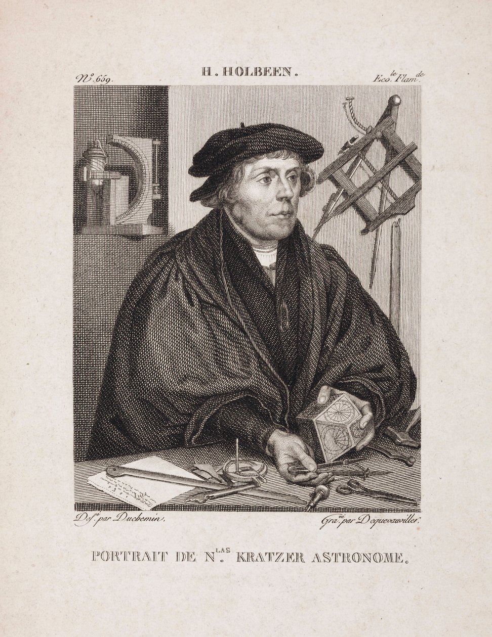 Nicholas Kratzer, tysk astronom, ca. 1528 af Unbekannt