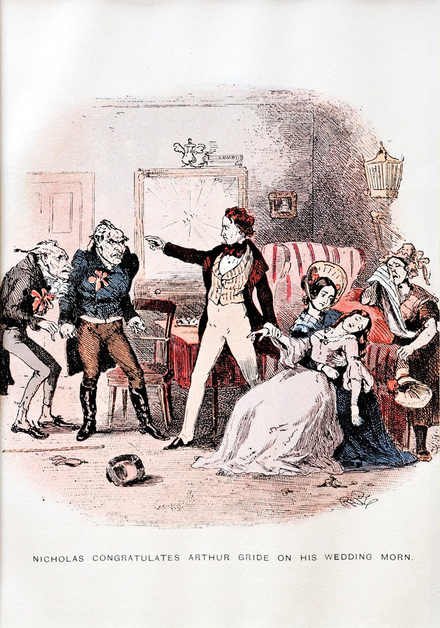 Nicholas Nickleby af C. Dickens - illustration af Unbekannt