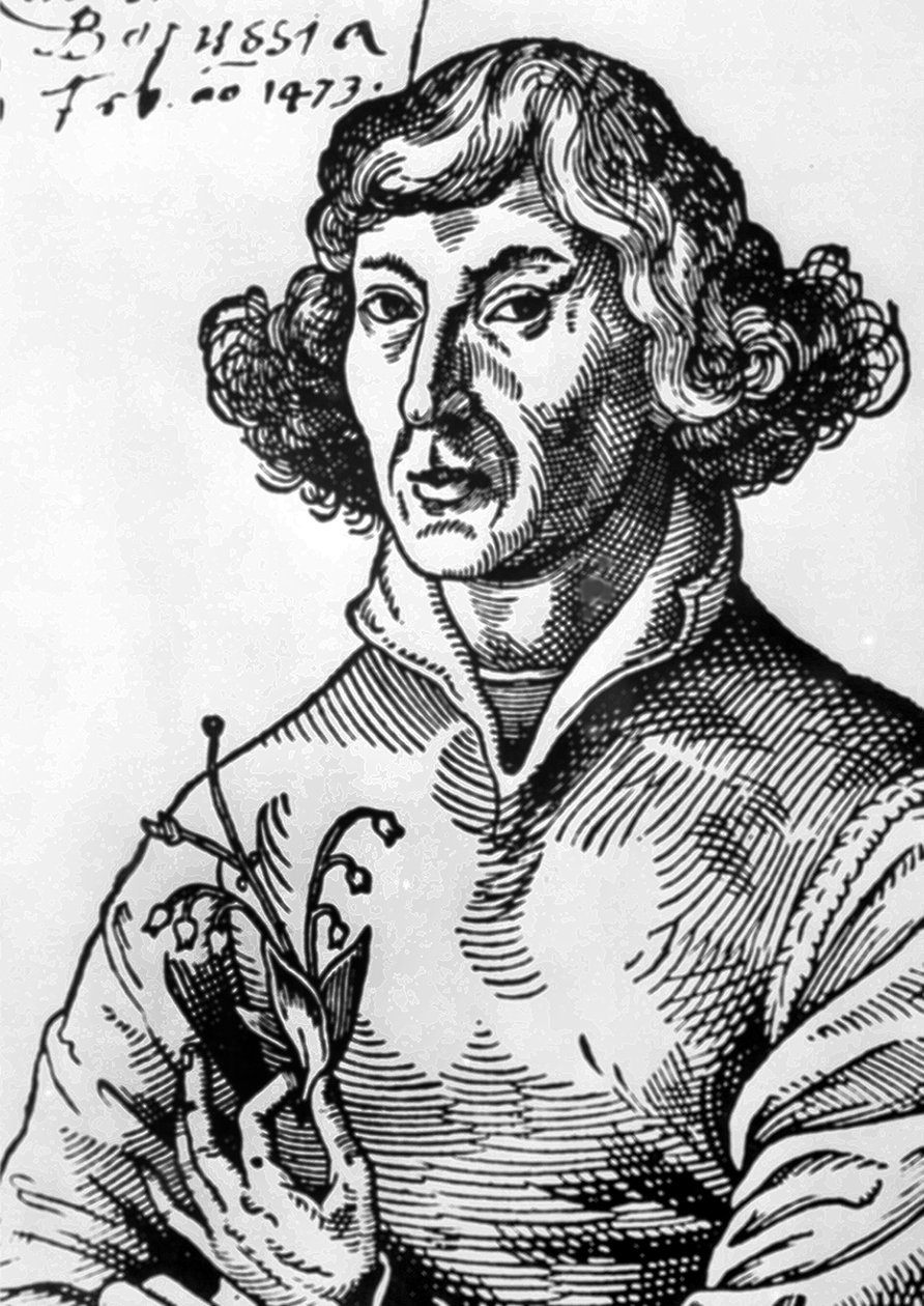 Nicolas Copernicus (1473-1543) polsk astronom (kobberstik) af Unbekannter Künstler