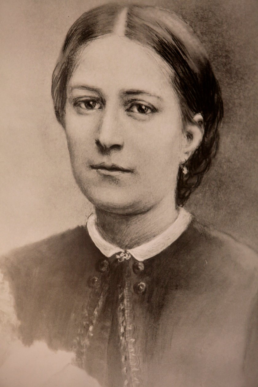 Notre-Dame-des-Victoires basilika; Louis og Zelie Martins kapel; Portræt af Zelie Martin; Paris, Frankrig af Unbekannt