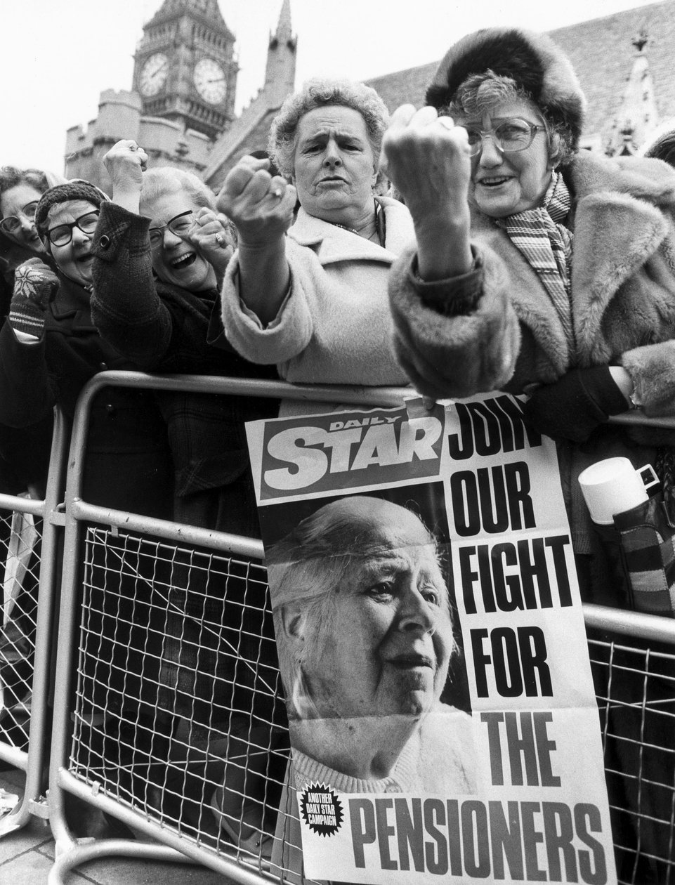 OAPs lobby, London, marts 1981 af Unbekannt