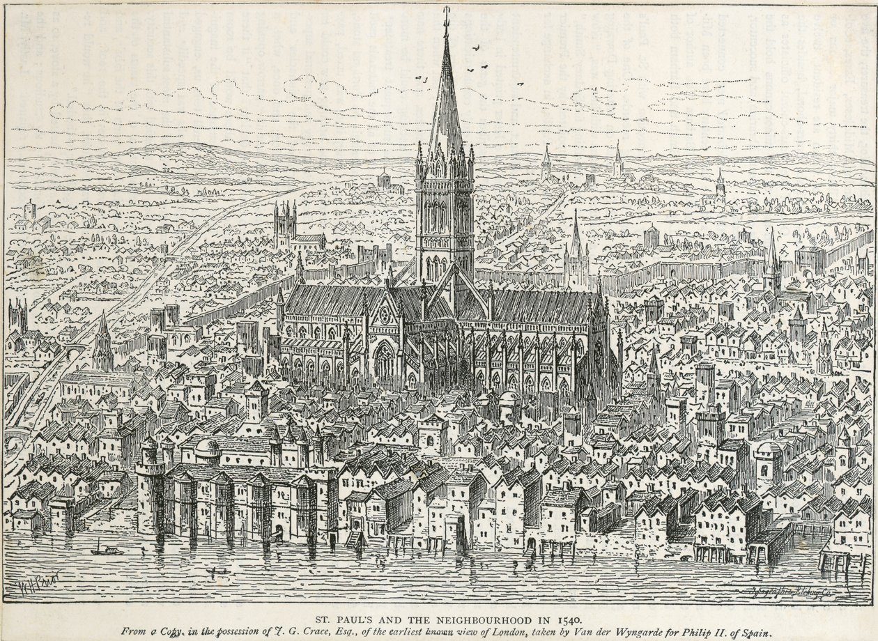 Gamle St Pauls af Unbekannter Künstler