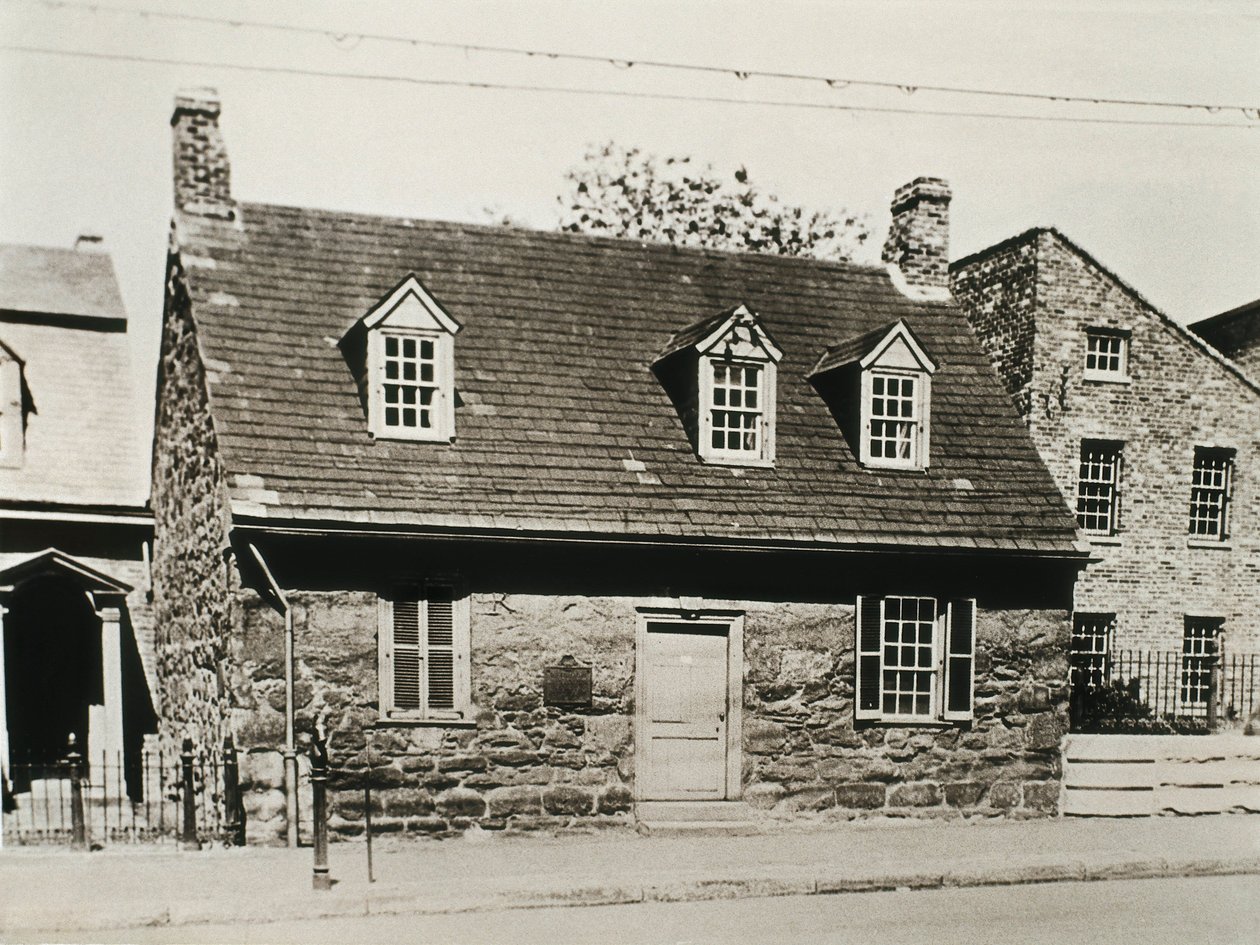 Old Stone House (1737) det ældste hus i Richmond (USA) omdannet i dag til et museum dedikeret til Edgar Allan POE (1809-1849), amerikansk forfatter af Unbekannt