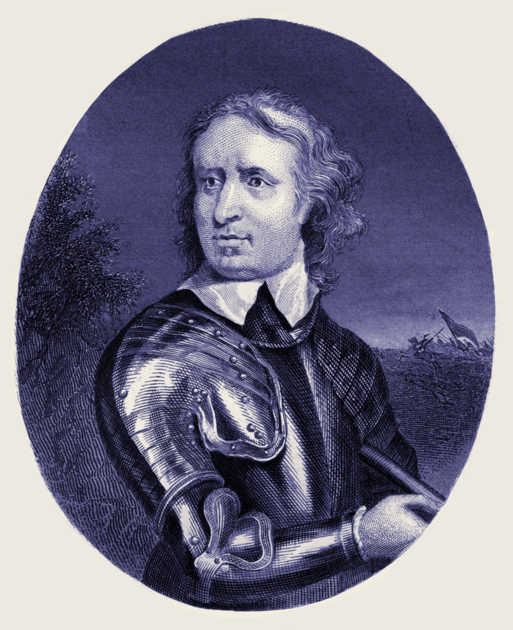 Oliver Cromwell af Unbekannter Künstler