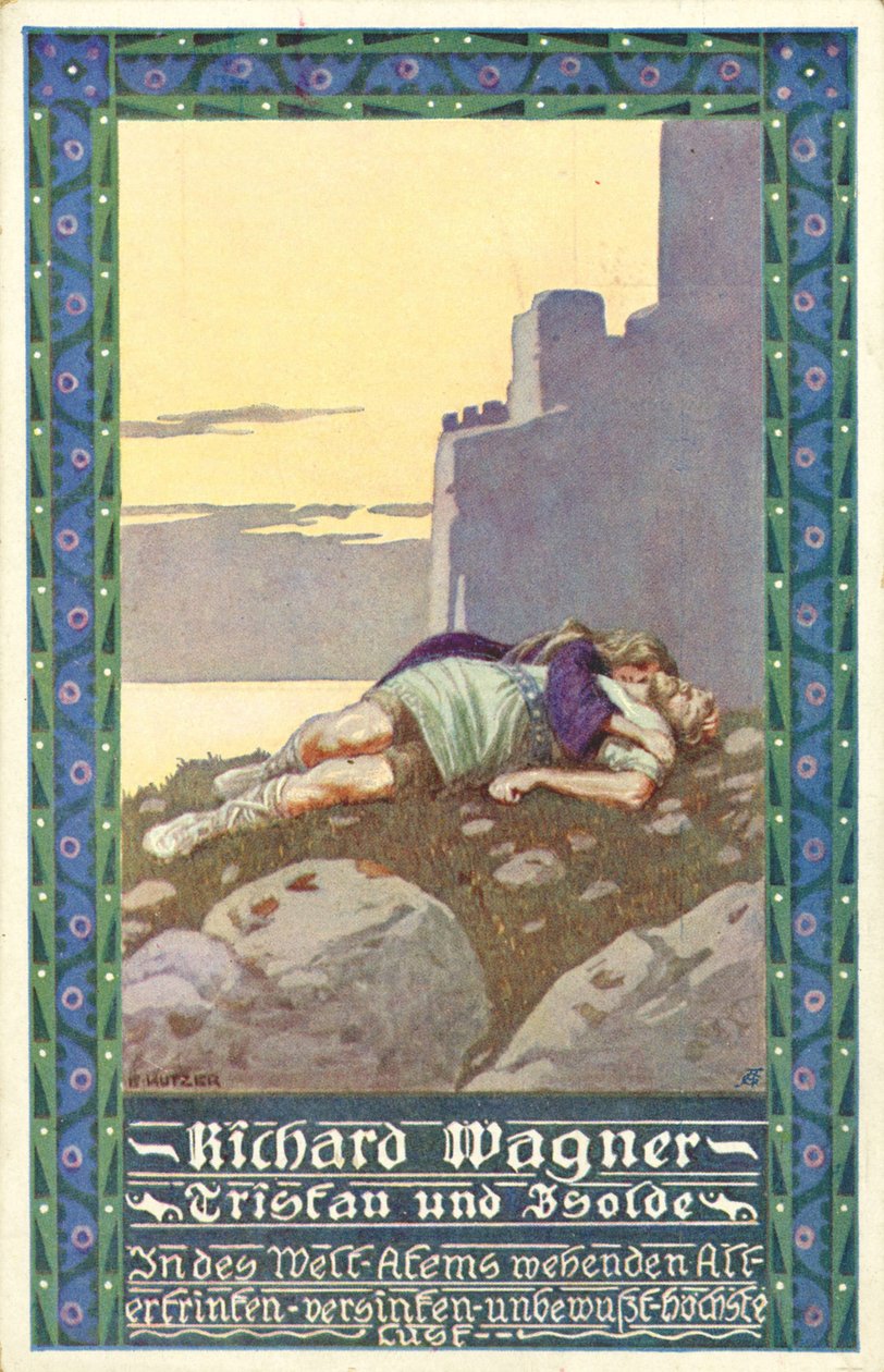 Opera Tristan og Isolde af Wagner (plakat) af Unbekannter Künstler