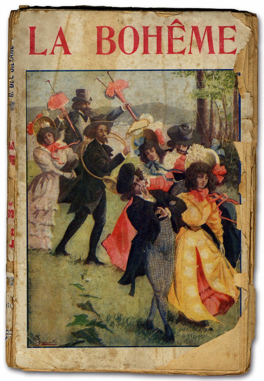 Operalibretto til La Boheme af Giacomo Puccini. 1896 (print) af Unbekannter Künstler