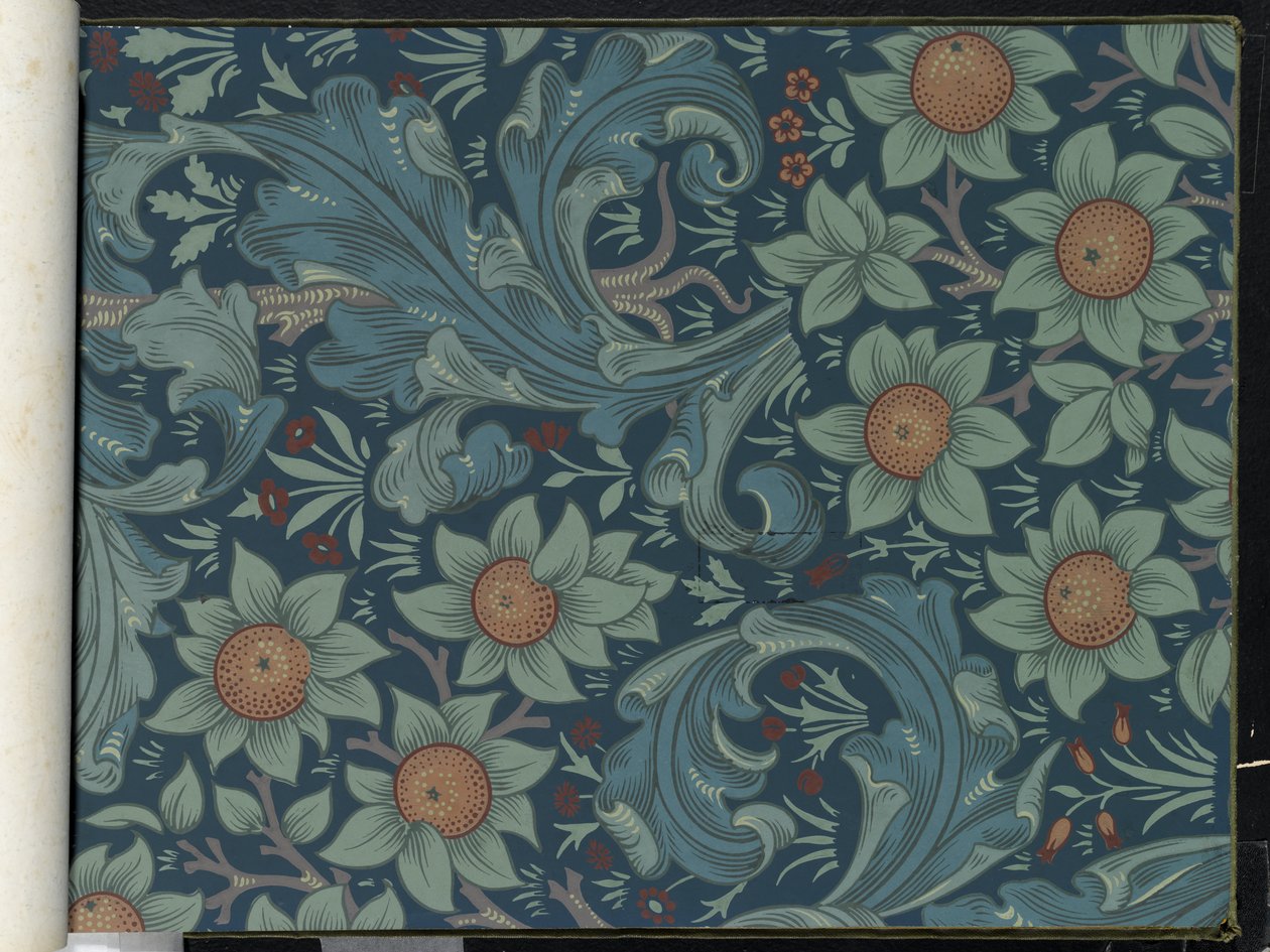 Orchard, pattern # 364, Wallpaper Sample Bookdani af Unbekannt