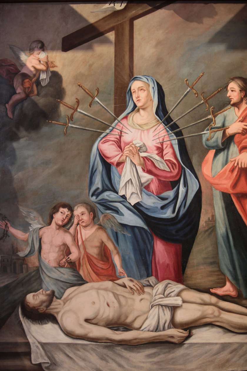 Vor Frue af Assumption kirke. Marys syv sorger Cordon Frankrig af Unbekannt