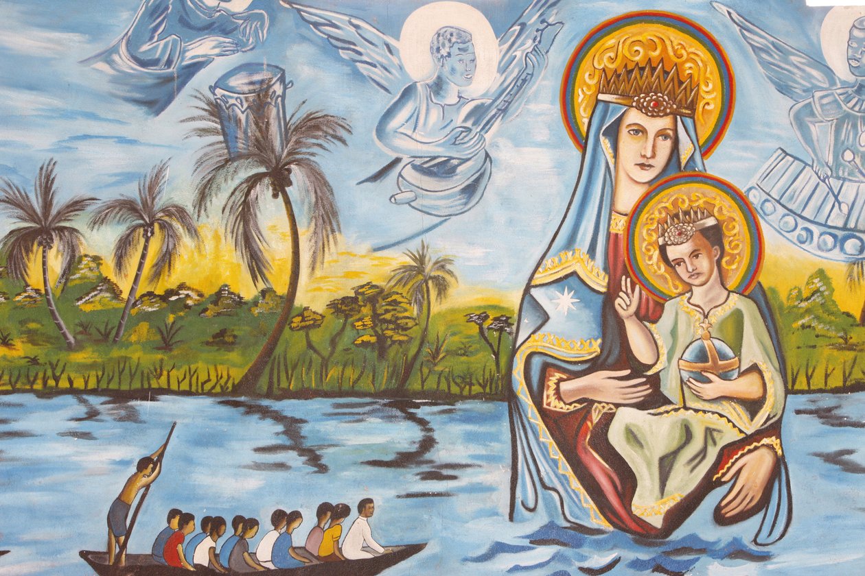 Our Lady of Togo fresco, Togoville, Togo af Unbekannt