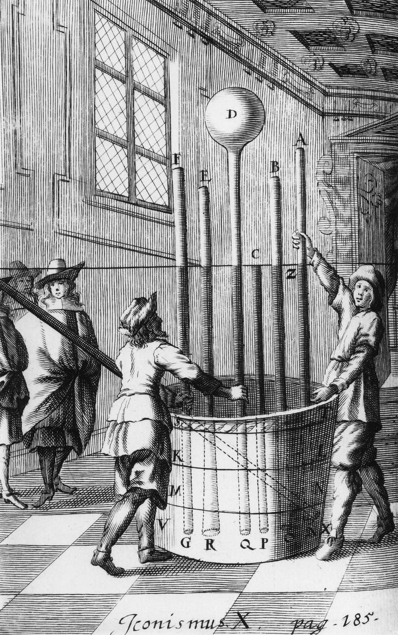 FYSIK, EKSPERIMENTER, PRE-1800 Torricellis barometereksperiment af Unbekannt