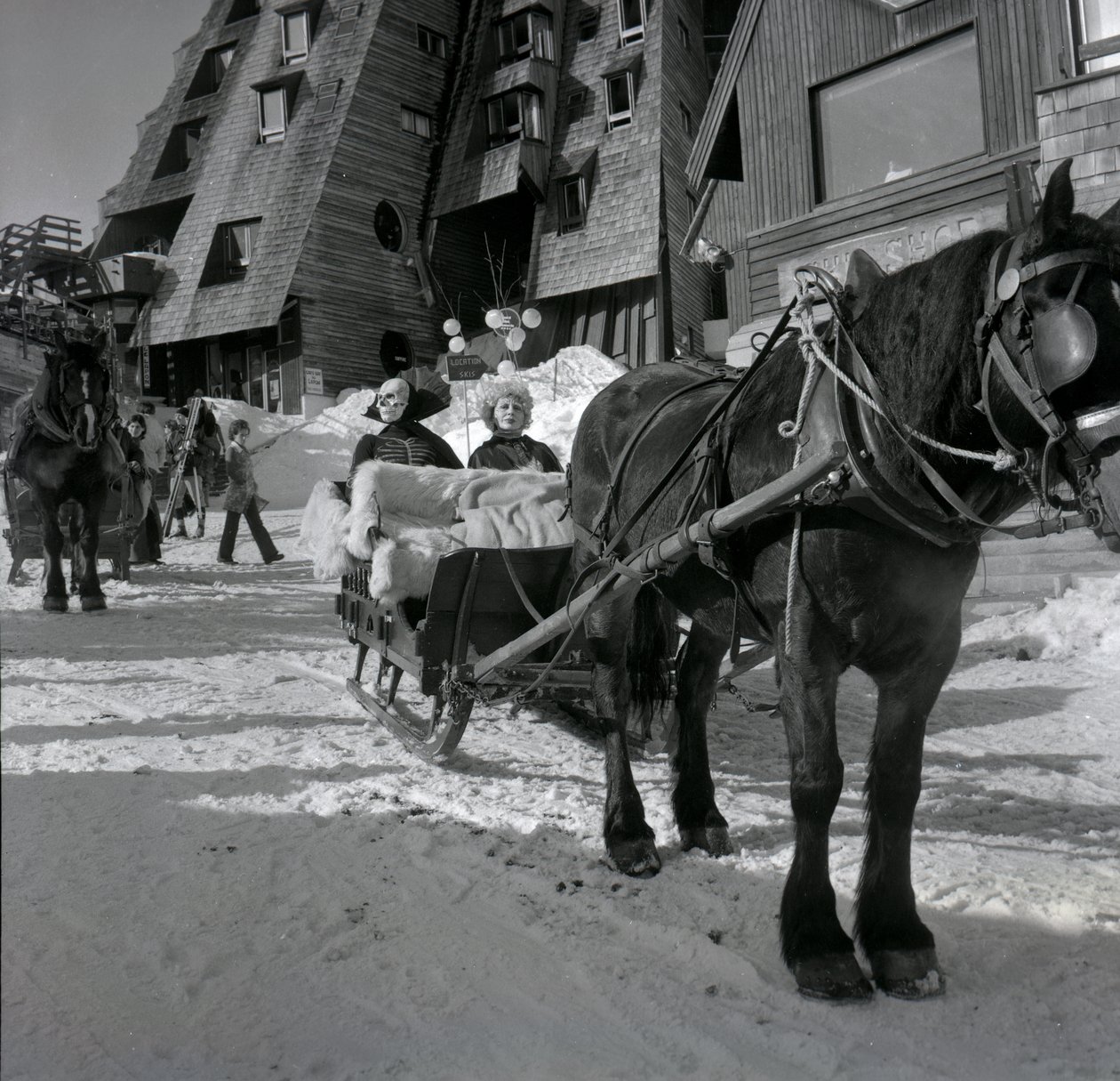 P. Topaloff og Alice Sapritch i Avoriaz under Fantastic Film Festival den 29. januar af Unbekannter Künstler
