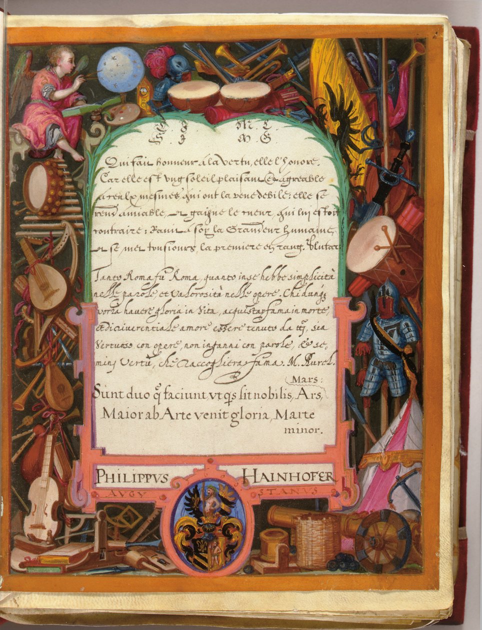 Sider fra albummet Amicorum af Philipp Hainhofer, 1596-1633 af Unbekannt