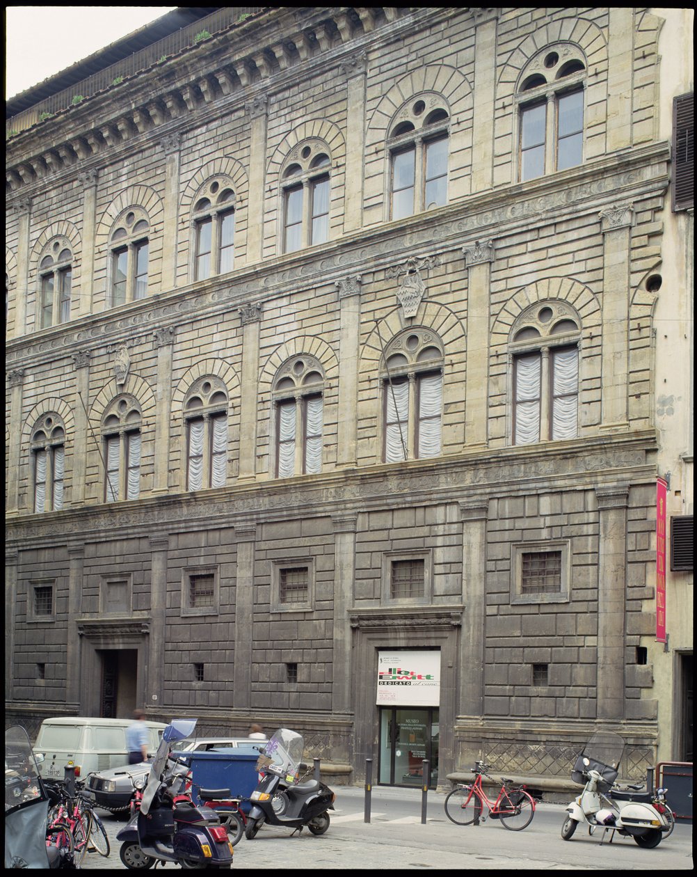 Palazzo Rucellai, Firenze, bygget 1446-51 (foto) af Unbekannt