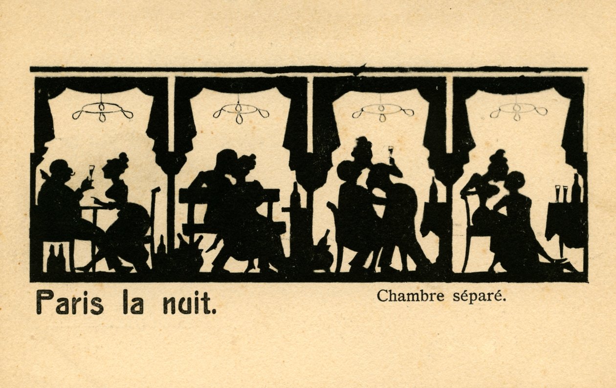 Paris om natten ("Paris la nuit"), ca. 1900. af Unbekannter Künstler