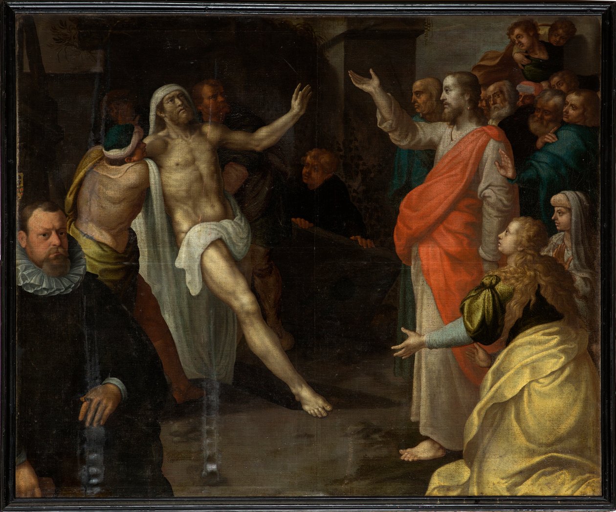 Sognekirke (Saint Julien kirke). Indre. Maleri. af Unbekannter Künstler